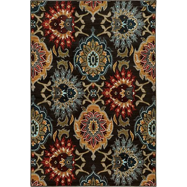 Sphinx By Oriental Weavers Area Rugs, Sedona 6369D 2X3 Rectangle - Charcoal/ Multi-Nylon/Polyp S6369D056091ST